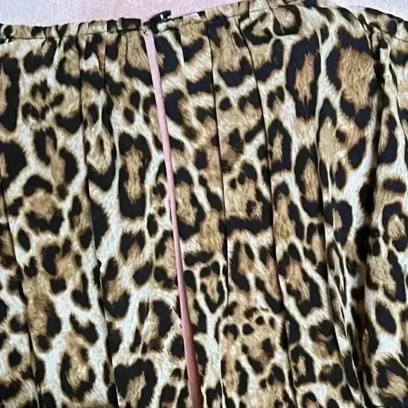 MICHAEL KORS Cheetah Flutter Sleeve Wide Leg Jumpsuit Small offices iren Mobwife - Picture 10 of 16